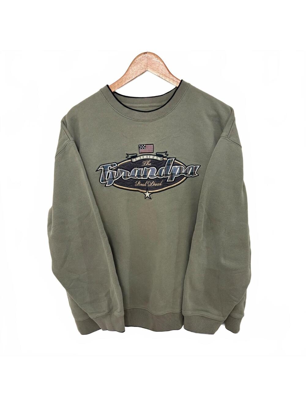 Vintage Grandpa Embroidered Sweatshirt